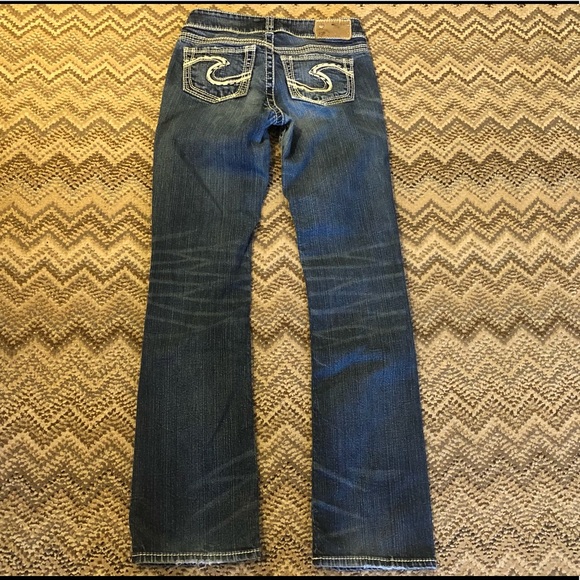 Silver Jeans Denim - Silver Suki Mid Rise Slim Boot Stretch Jeans 25x31